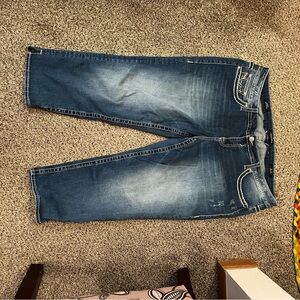 Like New Vigoss Women's Relaxed Blue Jeans Capris Like New